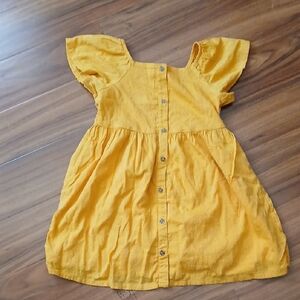 Kids Mustard Yellow Dress Size 6x